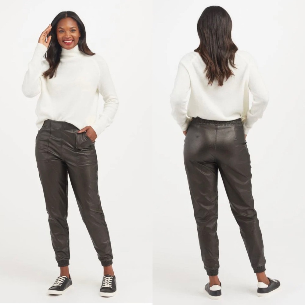 Spanx Faux Leather High Waisted‎ Jogger
